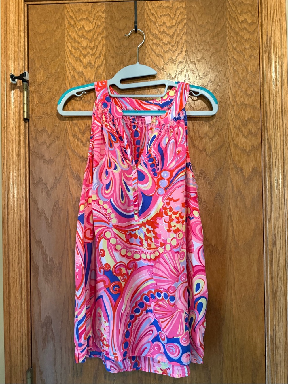 Lilly Pulitzer 100% Silk Paisley Tank Top